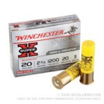 250 Rounds of 20ga Ammo by Winchester Super-X- 2-3/4" #3 Buck