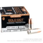200 Rounds of 9mm +P Ammo by Speer Gold Dot - 124gr JHP - Image 4