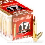 500 Rounds of .17HMR Ammo by Hornady - 17gr V-MAX
