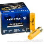 25 Rounds of 20ga Ammo by Federal Game Load Hi-Brass - 1 1/4 ounce #5 shot