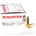 500 Rounds of 9mm Ammo by Winchester - 147gr TC-MC