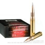 100 Rounds of .50 BMG Ammo by Hornady Match - 750gr A-MAX