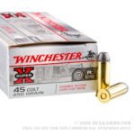 500 Rounds of .45 Long-Colt Ammo by Winchester - 250gr LFN