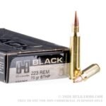 20 Rounds of .223 Ammo by Hornady BLACK - 75gr BTHP Match