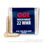2000 Rounds of .22 WMR Ammo by CCI - 40gr TMJ - Image 3