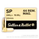 50 Rounds of .44 Mag Ammo by Sellier & Bellot - 240gr SP - Image 4