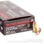 50 Rounds of .40 S&W Ammo by Winchester Super Clean - 120gr FMJ