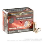 20 Rounds of 40 S&W Ammo by Federal Hydra-Shok Deep - 165gr JHP - Image 2