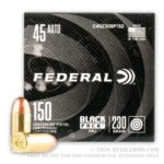 150 Rounds of .45 ACP Ammo by Federal Black Pack - 230gr FMJ - Image 4