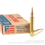 500 Rounds of 5.56x45 Ammo by Hornady Frontier - 68gr BTHP Match