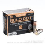 200 Rounds of .45 ACP Ammo by Speer Gold Dot Short Barrel - 230gr JHP - Image 2