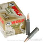 500 Rounds of .223 Ammo by Wolf WPA - 55gr FMJ