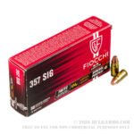 50 Rounds of .357 SIG Ammo by Fiocchi - 124gr FMJTC - Image 3