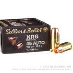 25 Rounds of .45 ACP Ammo by Sellier & Bellot XRG Defense - 165gr SCHP