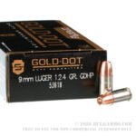 50 Rounds of 9mm Ammo by Speer LE - 124gr JHP - Image 2