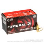 100 Rounds of .45 ACP Ammo by Federal - 230gr FMJ - Image 4