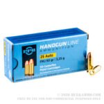 50 Rounds of .25 ACP Ammo by Prvi Partizan - 50gr FMJ - Image 2