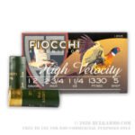 25 Rounds of 12ga Ammo by Fiocchi - 2-3/4" 1 1/4 ounce HV #5 shot - Image 4