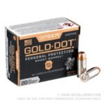 20 Rounds of .40 S&W Ammo by Speer Gold Dot Short Barrel - 180gr JHP - Image 2