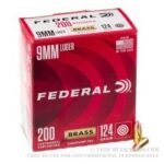 200 Rounds of 9mm Ammo by Federal Champion - 124gr FMJ - Image 4