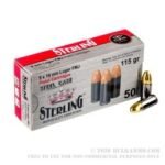 1500 Rounds of 9mm Ammo by Sterling Steel - 115gr FMJ - Image 3