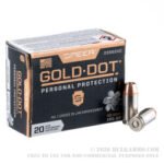 20 Rounds of .40 S&W Ammo by Speer Gold Dot - 180gr JHP - Image 3
