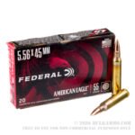 20 Rounds of 5.56x45 Ammo by Federal American Eagle - 55gr FMJ - Image 4