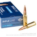 20 Rounds of 6.5mm Grendel Ammo by Prvi Partizan - 120gr HPBT