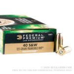 1000 Rounds of .40 S&W Ammo by Federal BallistiClean RHT - 125gr Frangible