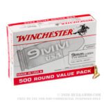 1000 Rounds of 9mm Ammo by Winchester USA - 115gr FMJ - Image 3