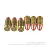 1000 Rounds of 9mm Ammo by Blazer Brass - 115gr FMJ - Image 2