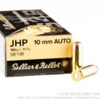 50 Rounds of 10mm Ammo by Sellier & Bellot - 180gr JHP
