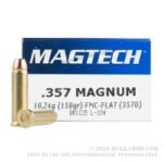 50 Rounds of .357 Mag Ammo by Magtech - 158gr FMJ FN - Image 2