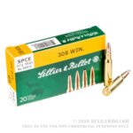 20 Rounds of .308 Win Ammo by Sellier & Bellot - 180gr SPCE - Image 4