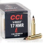 50 Rounds of .17HMR Ammo by CCI - 16gr Lead Free HP