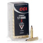 50 Rounds of .17HMR Ammo by CCI - 16gr Lead Free HP - Image 4