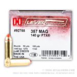 25 Rounds of .357 Mag Ammo by Hornady - 140gr FTX - Image 2