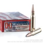 200 Rounds of .308 Win Ammo by Hornady American Whitetail - 165gr InterLock SP