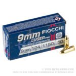 1000 Rounds of 9mm Ammo by Fiocchi - 124gr FMJ - Image 3