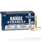 50 Rounds of .223 Ammo by Fiocchi - 62gr FMJBT - Image 4