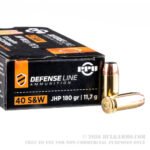 50 Rounds of .40 S&W Ammo by Prvi Partizan - 180gr JHP