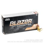 50 Rounds of .380 ACP Ammo by Blazer Brass - 95gr FMJ - Image 3