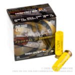 25 Rounds of 20ga Ammo by Federal High Over All - 7/8 ounce #7-1/2 shot - Image 3