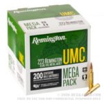 200 Round Mega Pack of .223 Ammo by Remington - 55gr MC - Image 4