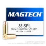 50 Rounds of .38 Special Ammo by Magtech - 158gr FMJ FN - Image 3