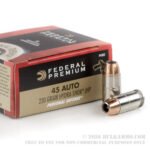20 Rounds of .45 ACP Ammo by Federal - 230gr JHP