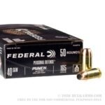 500 Rounds of .40 S&W Ammo by Federal Punch - 165gr JHP