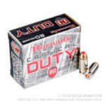 20 Rounds of .40 S&W Ammo by Hornady Critical Duty - 175gr JHP - Image 2