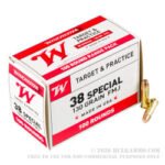 100 Rounds of .38 Spl Ammo by Winchester - 130gr FMJ - Image 3