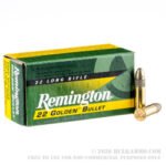 50 Rounds of .22 LR Ammo by Remington - 40gr PRN Golden Bullet - Image 4